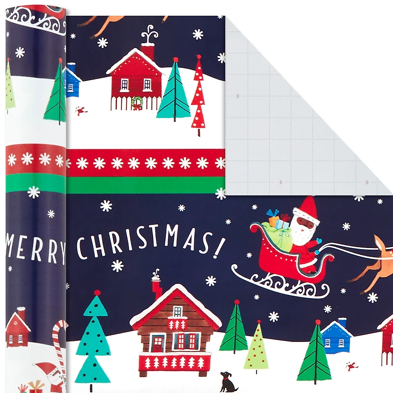 Santa Fun 3-Pack Christmas Wrapping Paper Assortment, 120 sq. ft. for only USD 16.99 | Hallmark