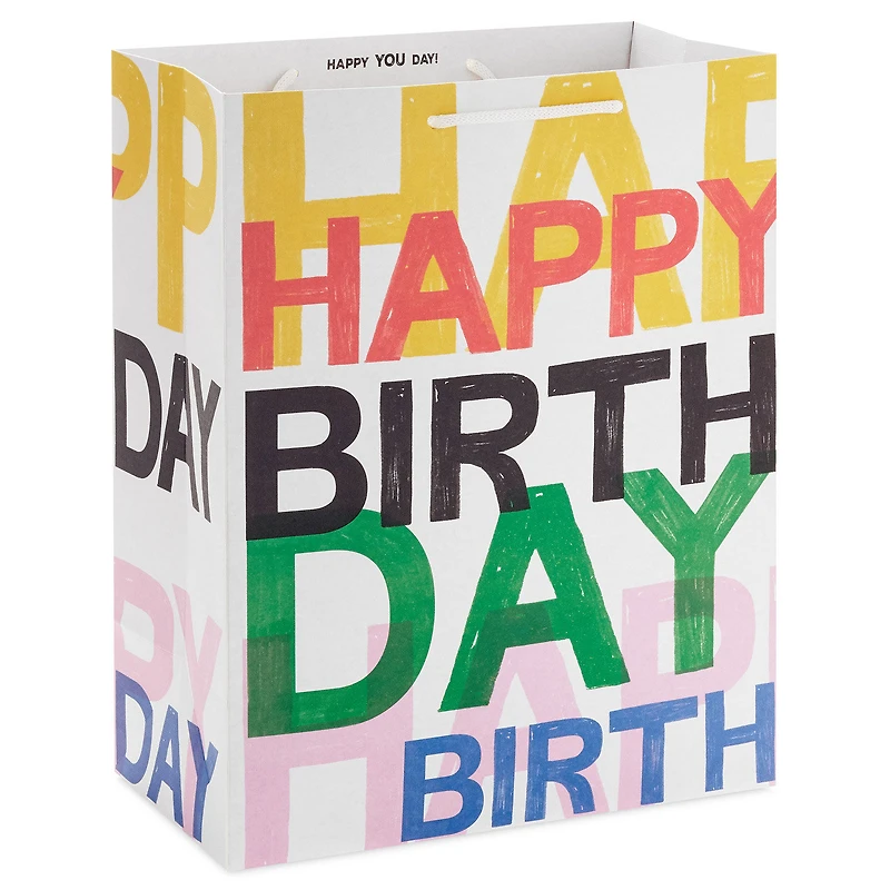 13" Layered Lettering Large Birthday Gift Bag for only USD 4.49 | Hallmark