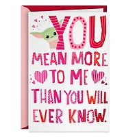 Star Wars: The Mandalorian™ Grogu™ Musical Pop-Up Valentine's Day Card With Light for only USD 9.99 | Hallmark