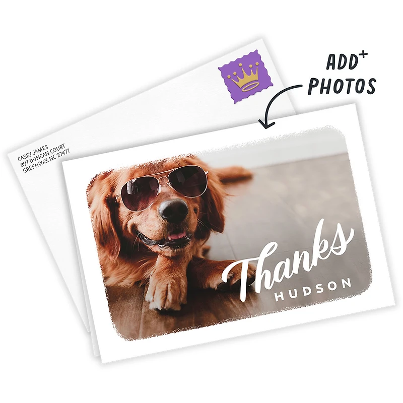 White Frame Horizontal Custom Thank-You Card for only USD 4.99 | Hallmark