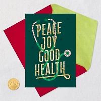 Peace, Joy, Good Health Holiday Card for Healthcare Professional for only USD 2.99 | Hallmark