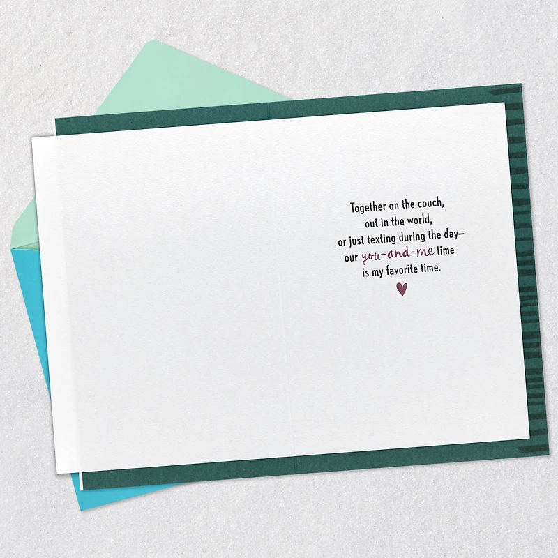 Our You-and-Me Time Is My Favorite Time Love Card for only USD 5.59 | Hallmark