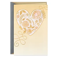 Bejeweled Floral Heart Blank Card for only USD 5.59 | Hallmark