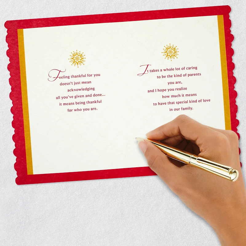 Grateful for Your Blessings Christmas Card for Parents for only USD 5.59 | Hallmark