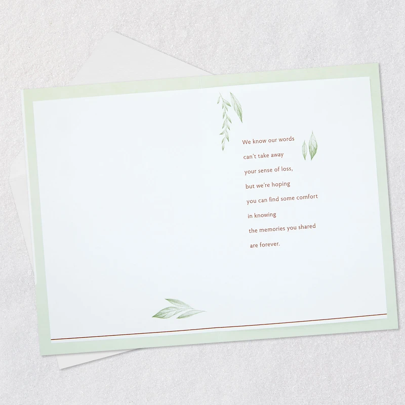 Our Thoughts Are With You Sympathy Card From Us for only USD 5.99 | Hallmark