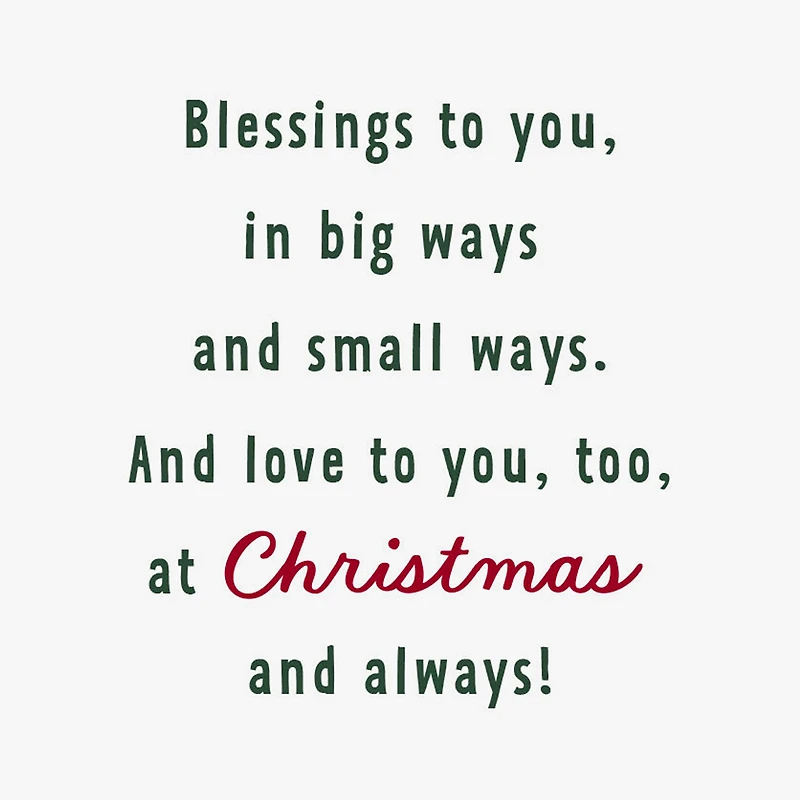 Blessings and Love Christmas Card for Godchild for only USD 2.99 | Hallmark