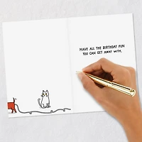 All the Fun You Can Get Away With Funny Birthday Card for only USD 3.99 | Hallmark