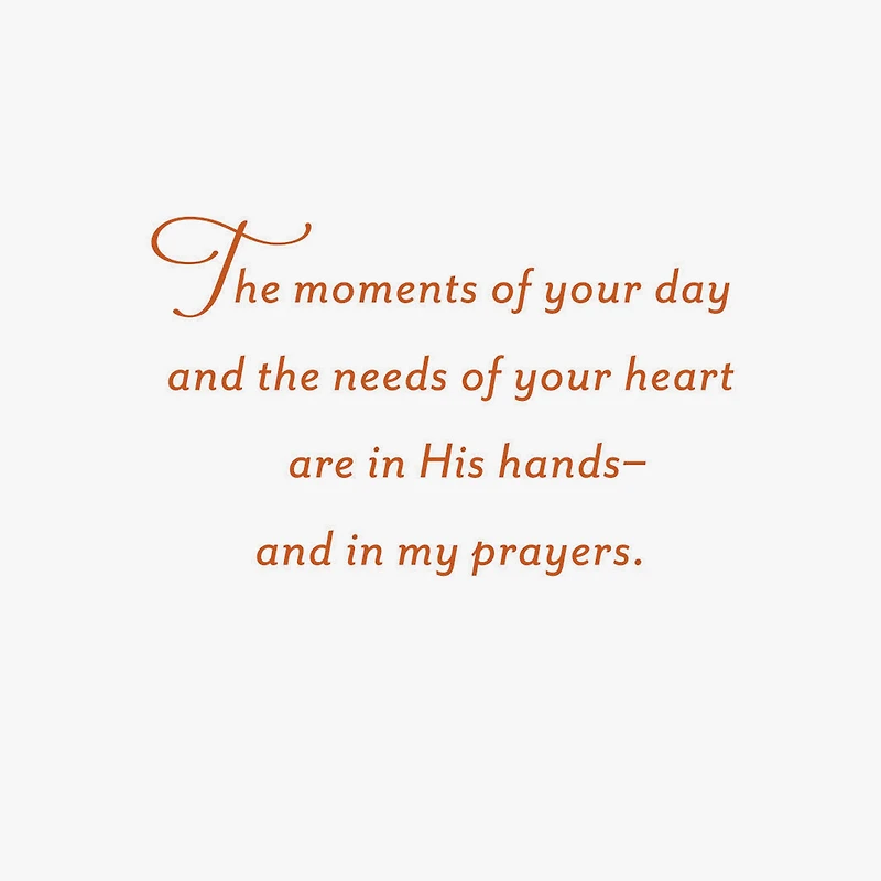 In God's Hands and In My Prayers Religious Encouragement Card for only USD 3.59 | Hallmark