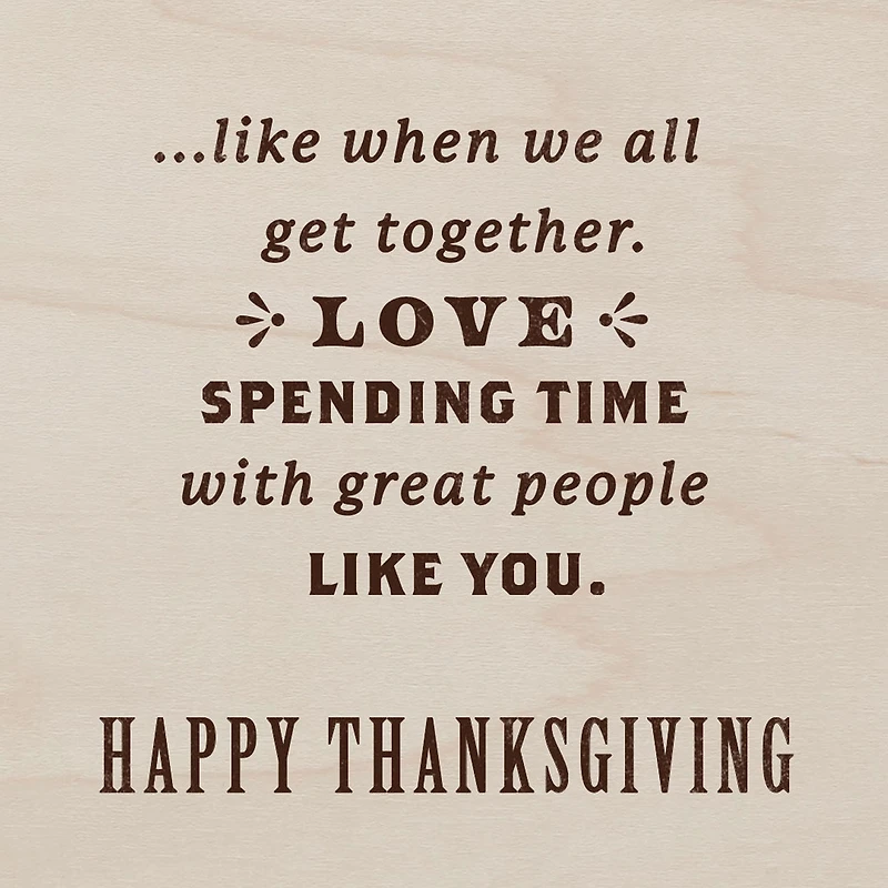 Love Spending Time With You Thanksgiving Card for Brother and Family for only USD 3.59 | Hallmark