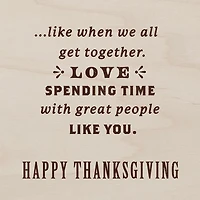 Love Spending Time With You Thanksgiving Card for Brother and Family for only USD 3.59 | Hallmark