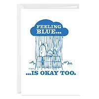 Peanuts® Snoopy Feeling Blue Custom Thinking of You Card for only USD 4.99 | Hallmark