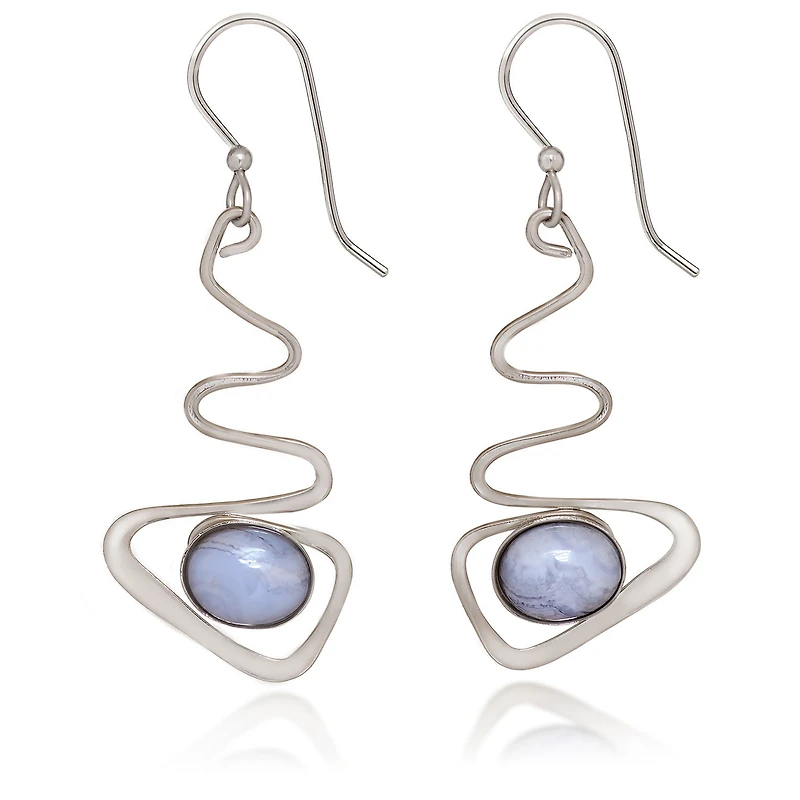 Silver Forest Blue Stone and Silver-Tone Metal Drop Earrings for only USD 23.00 | Hallmark