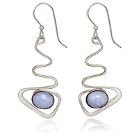 Silver Forest Blue Stone and Silver-Tone Metal Drop Earrings for only USD 23.00 | Hallmark