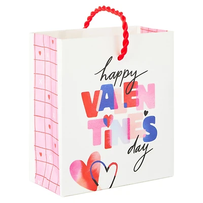 4.6" Happy Valentine's Day on White Gift Card Holder Mini Bag for only USD 2.49 | Hallmark