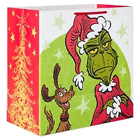 15" Dr. Seuss's How the Grinch Stole Christmas!™ Grimacing Grinch Extra-Deep Christmas Gift Bag for only USD 5.49 | Hallmark