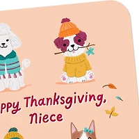 Cozy Autumn Dogs Thanksgiving Card for Niece for only USD 2.99 | Hallmark