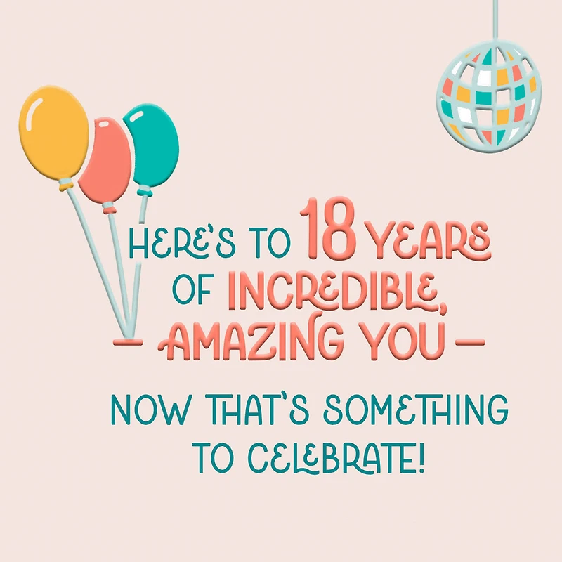 Born Awesome 18th Birthday Card for only USD 3.99 | Hallmark