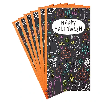 Spooky Doodles on Black Money Holder Halloween Cards, Pack of 6 for only USD 6.99 | Hallmark