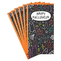 Spooky Doodles on Black Money Holder Halloween Cards, Pack of 6 for only USD 6.99 | Hallmark