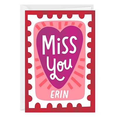 My Heart's With You Custom Miss You Card for only USD 4.99 | Hallmark