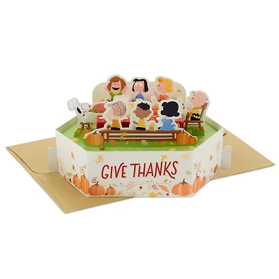 Peanuts® Give Thanks 3D Pop-Up Thanksgiving Card for only USD 8.99 | Hallmark