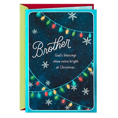 Wishing You God's Rich Blessings Religious Christmas Card for Brother for only USD 3.99 | Hallmark