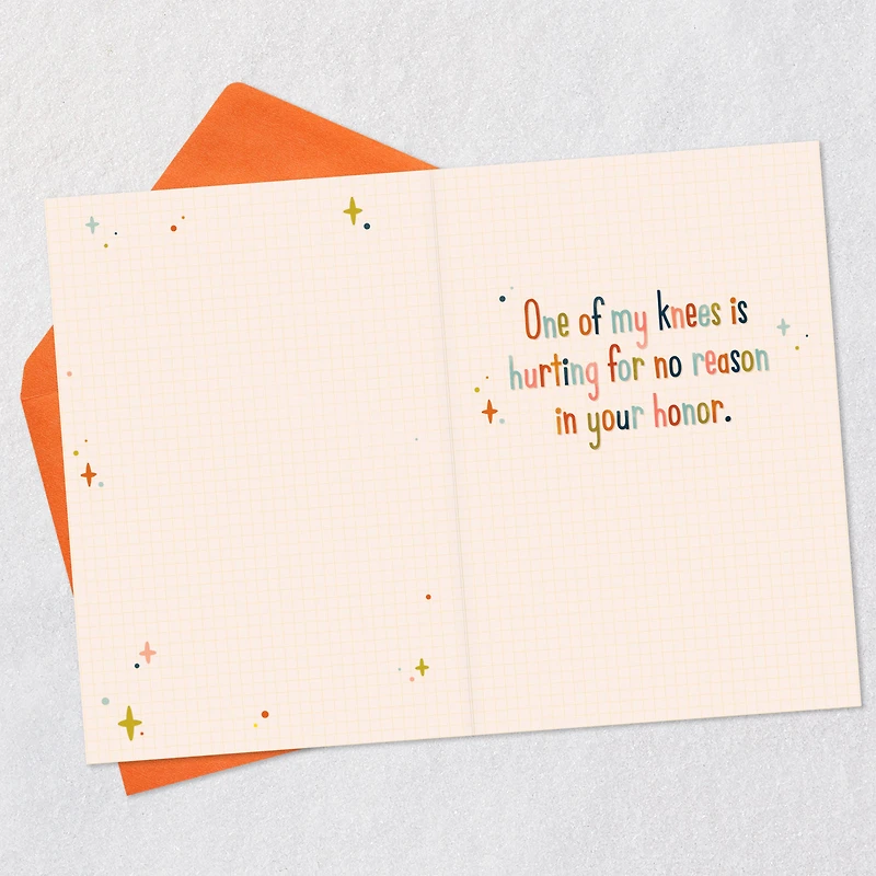 My Knee Hurts in Your Honor Funny 40th Birthday Card for only USD 4.49 | Hallmark