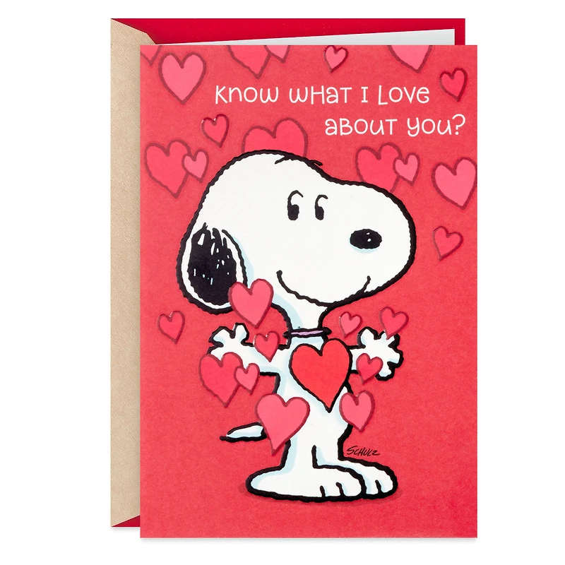 Peanuts® Love Everything About You Valentine's Day Card for only USD 2.99 | Hallmark