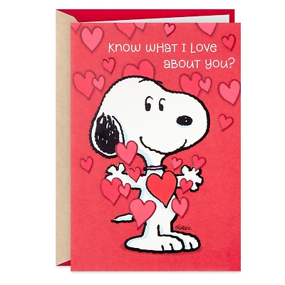Peanuts® Love Everything About You Valentine's Day Card for only USD 2.99 | Hallmark