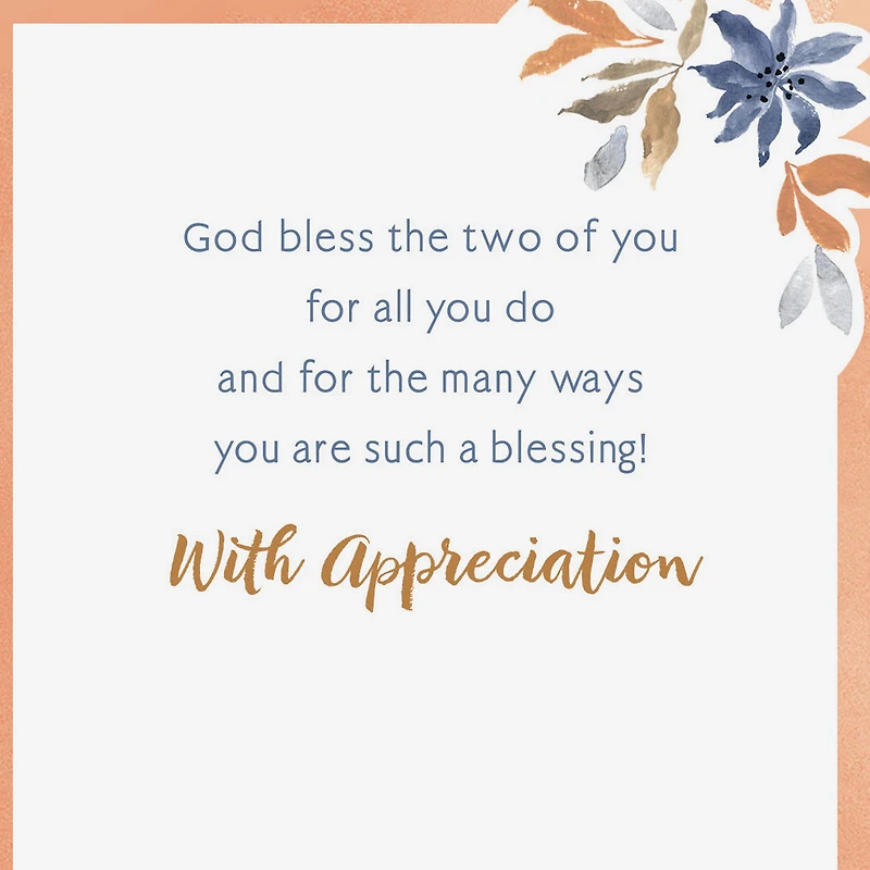 With Humility, Grace and Faithfulness Religious Clergy Appreciation Card for Both for only USD 3.99 | Hallmark