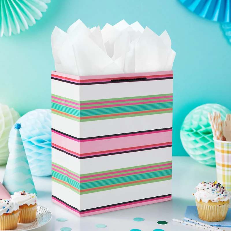 13" Modern Stripes Large Gift Bag for only USD 4.99 | Hallmark