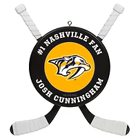 NHL Nashville Predators® Hockey Personalized Ornament