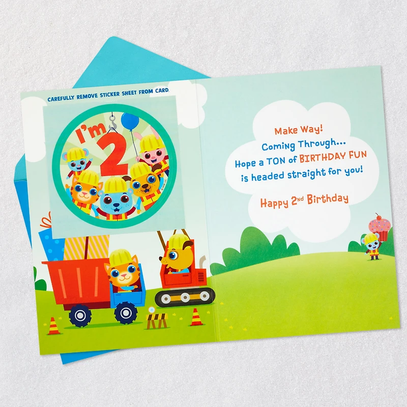 Tons of Birthday Fun 2nd Birthday Card With Sticker for only USD 4.99 | Hallmark