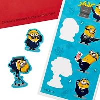 Despicable Me 4 Mind-blowing Coolness Minions Birthday Card for Kids With Stickers for only USD 4.99 | Hallmark