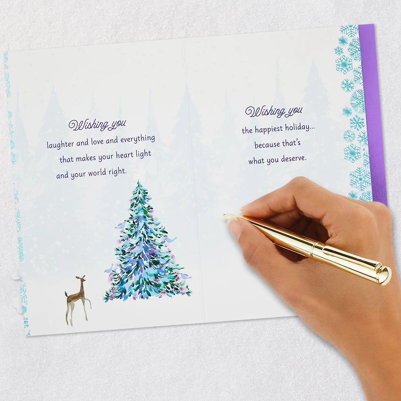 Wishing You the Happiest Holiday Christmas Card for Daughter for only USD 6.99 | Hallmark