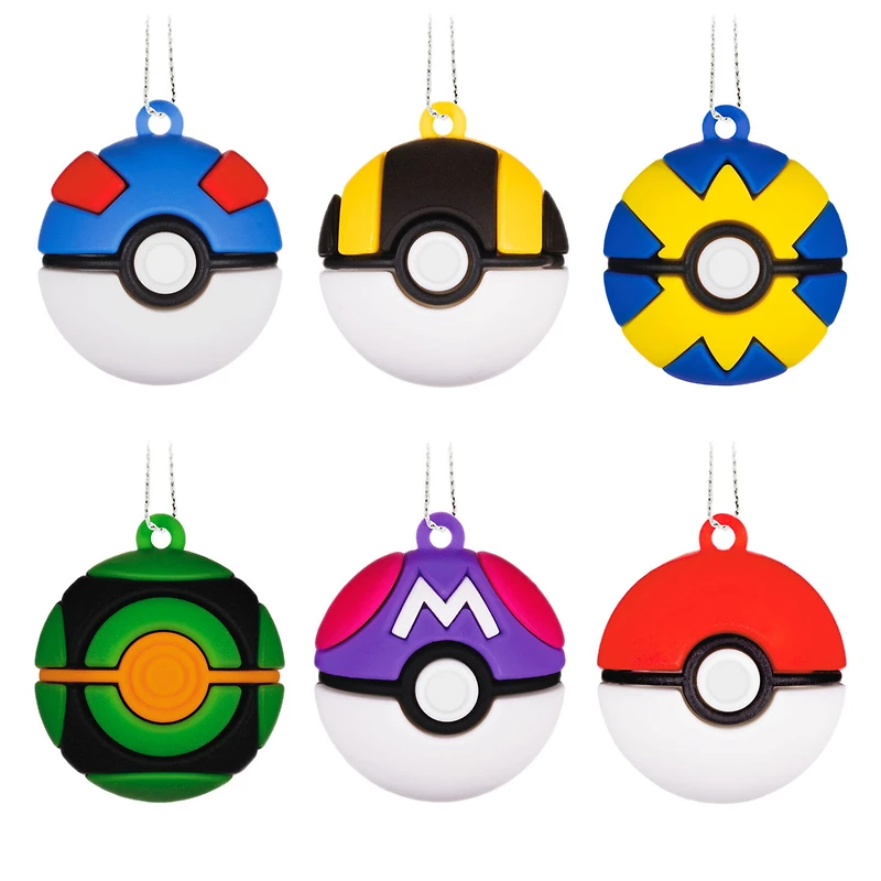 Mini Pokémon Poké Ball Shatterproof Hallmark Ornaments, Set of 6 for only USD 14.99 | Hallmark