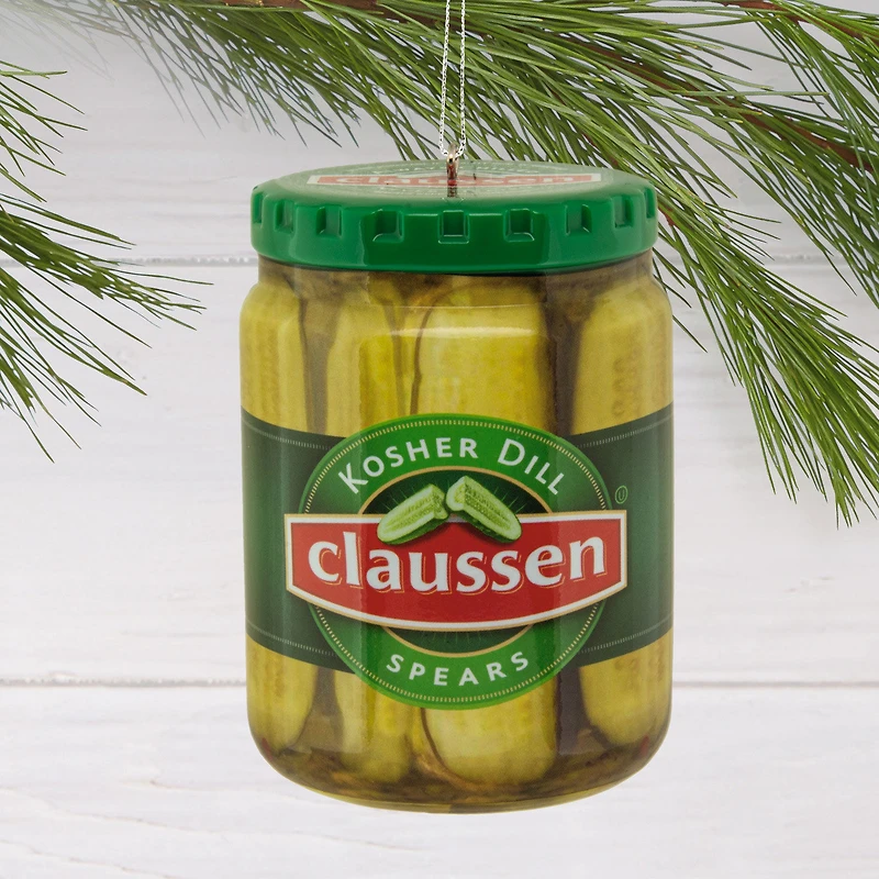 Kraft Claussen™ Pickles Jar Shatterproof Hallmark Ornament for only USD 7.99 | Hallmark