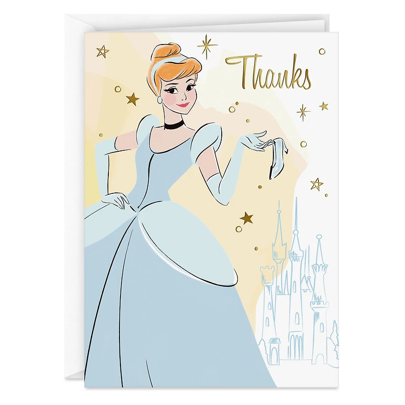 Disney Cinderella and Slipper Blank Thank You Notes, Pack of 10 for only USD 10.49 | Hallmark