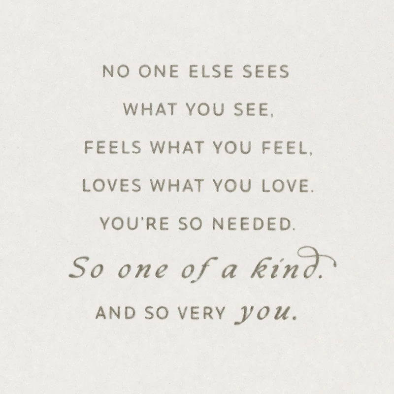You're One of a Kind Encouragement Card for only USD 4.99 | Hallmark