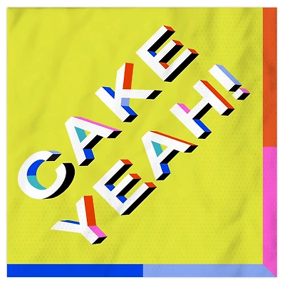 "Cake Yeah!" Colorful Cocktail Napkins, Pack of 20 for only USD 4.49 | Hallmark