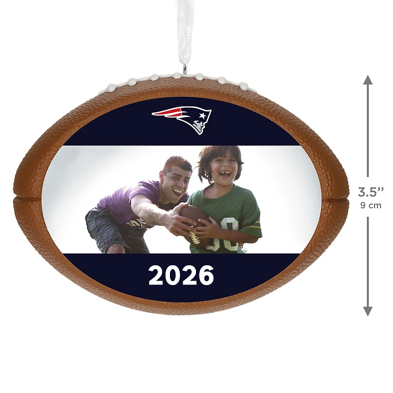 NFL New England Patriots Football Personalized Ornament