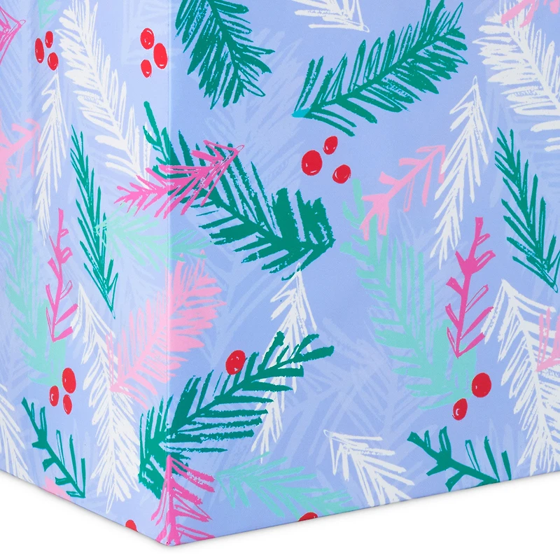 15" Berries and Branches on Purple Extra-Deep Christmas Gift Bag for only USD 5.49 | Hallmark