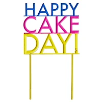 Cake Day Vibrant Lettering Birthday Cake Topper for only USD 5.99 | Hallmark