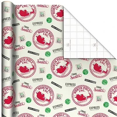 From Santa Stamps Jumbo Christmas Wrapping Paper Roll, 90 sq. ft. for only USD 9.99 | Hallmark