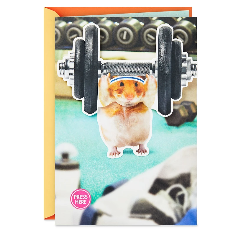 Pump Up the Fun Funny Musical Birthday Card With Motion for only USD 9.99 | Hallmark