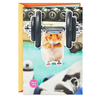 Pump Up the Fun Funny Musical Birthday Card With Motion for only USD 9.99 | Hallmark