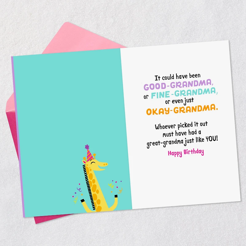 Your Name Says It All Birthday Card for Great-Grandma for only USD 2.99 | Hallmark