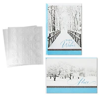 Trees in Snow and Snowy Bridge Boxed Holiday Cards With Seals, Pack of 40 for only USD 18.99 | Hallmark