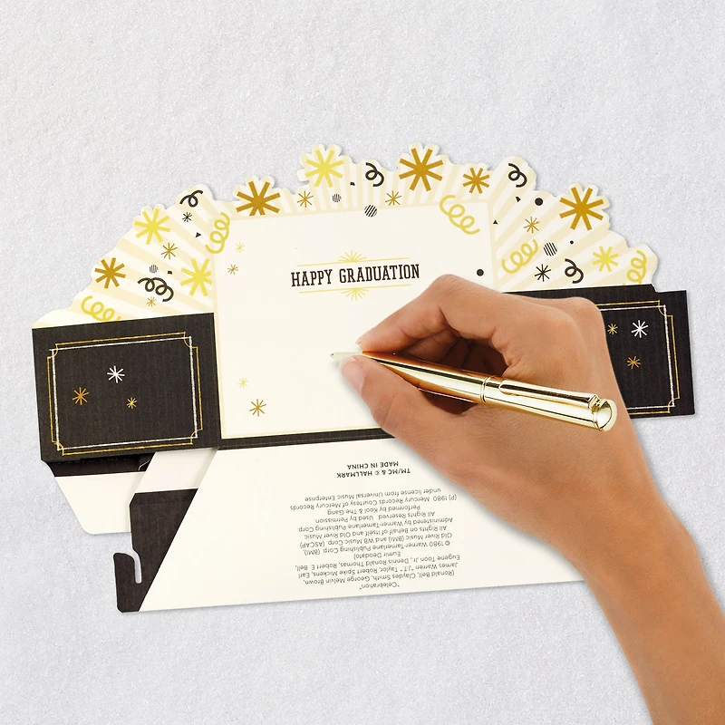 Hats Off to You Musical 3D Pop-Up Money Holder Graduation Card With Light for only USD 9.99 | Hallmark