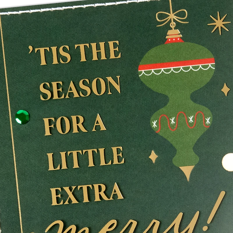 A Little Extra Merry, Vintage Ornaments Christmas Card for only USD 9.59 | Hallmark